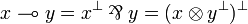 x\limp y = x\orth\parr y = (x\tens y\orth)\orth