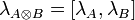 \lambda_{A\tens B} = [\lambda_A,\lambda_B]